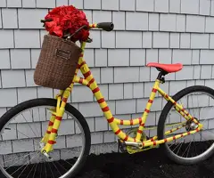 Bicicleta Arte Floral Para Embellecer El Jardín En La Casa o El Apartamento