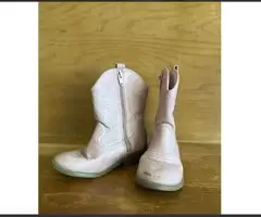 Botas Vaqueras Rosadas Talla 11 Para Niñas Pequeñas